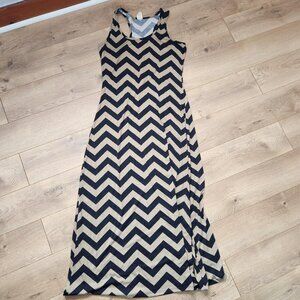 chevron maxi Dress Faded